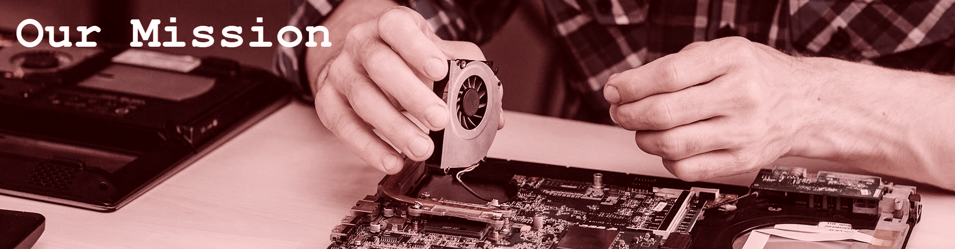 man working on computer